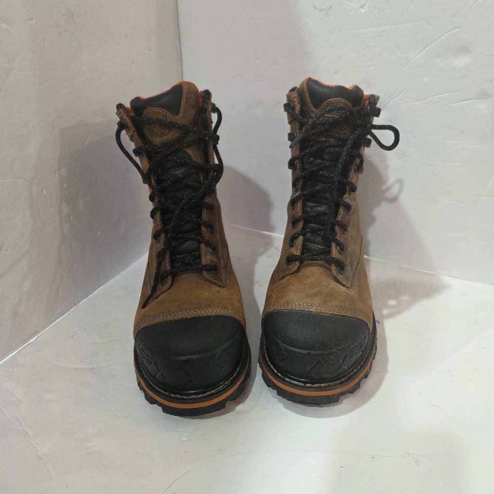 Timberland PRO Boondock 8 Inch Composite Toe Waterproof Work Boots Brown Mens 8M - Picture 2 of 12
